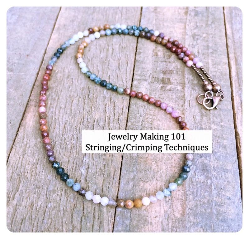 Jewelry Making 101 Stringing Basic Crimping Technique Instant PDF